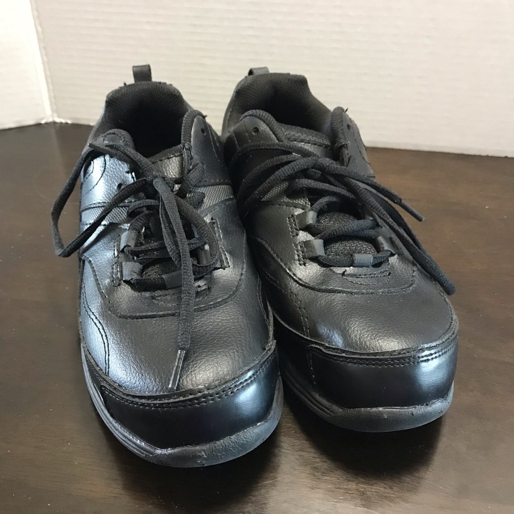 SafeTStep Comfort Black Tie Shoes Size 7 1/2 Wide